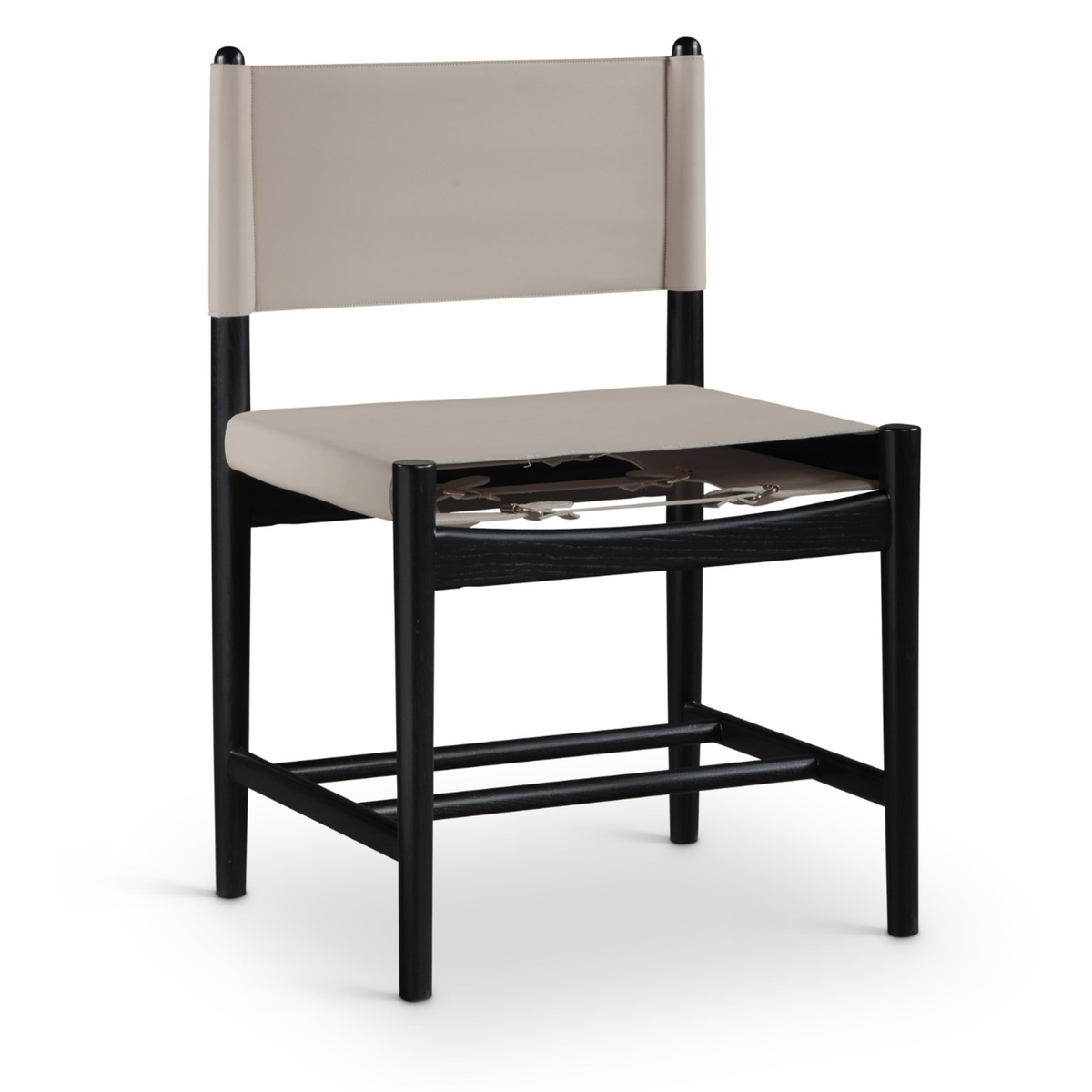 Rawlins Taupe Vegan Leather Upholstered Dining Chair, Set of 2, primary product view