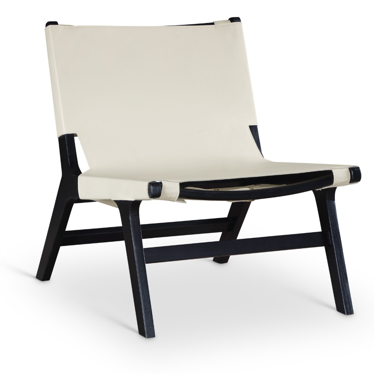 Rawlins Cream Vegan Leather Upholstered Accent Chair