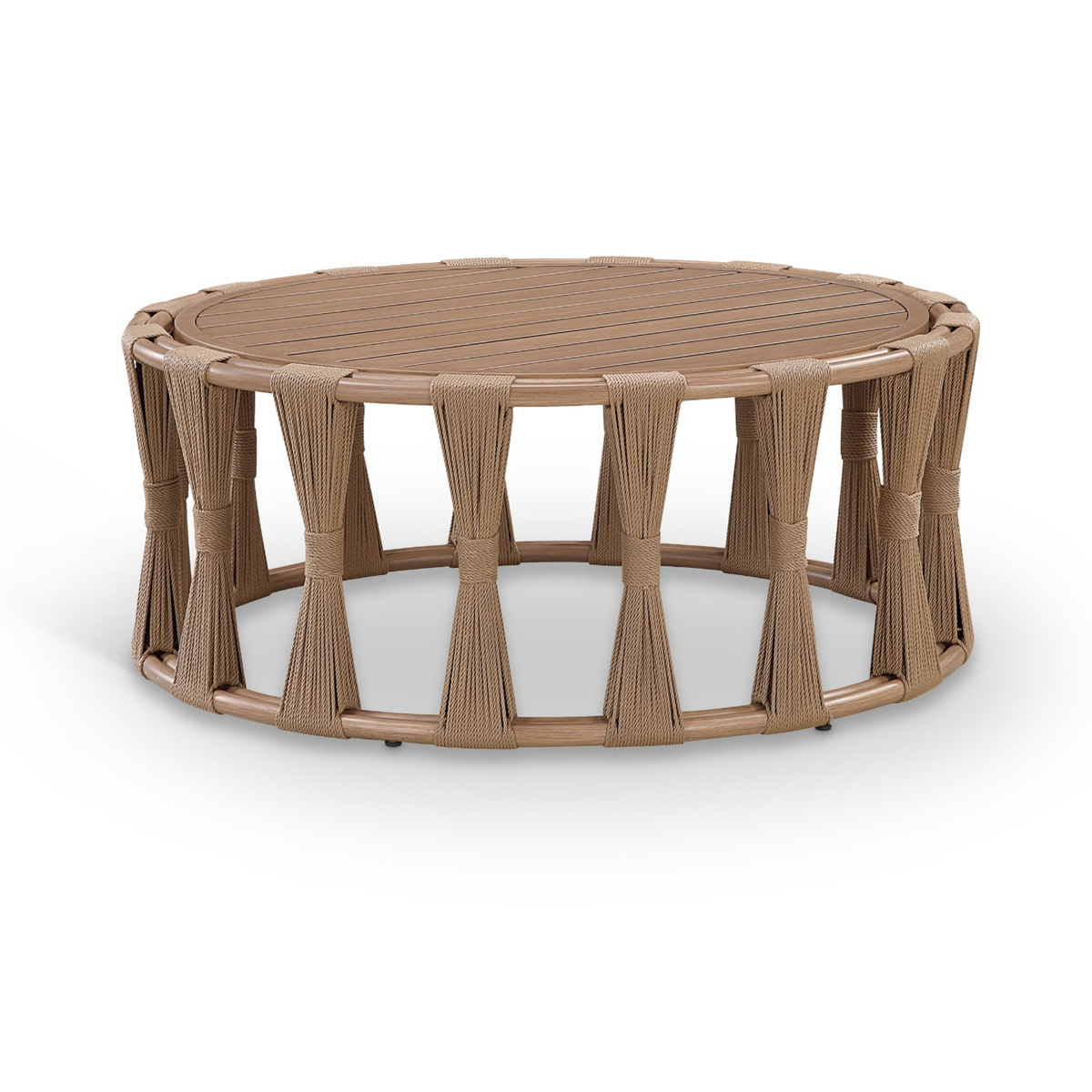 San Pietro Natural Aluminum Outdoor Patio Coffee Table