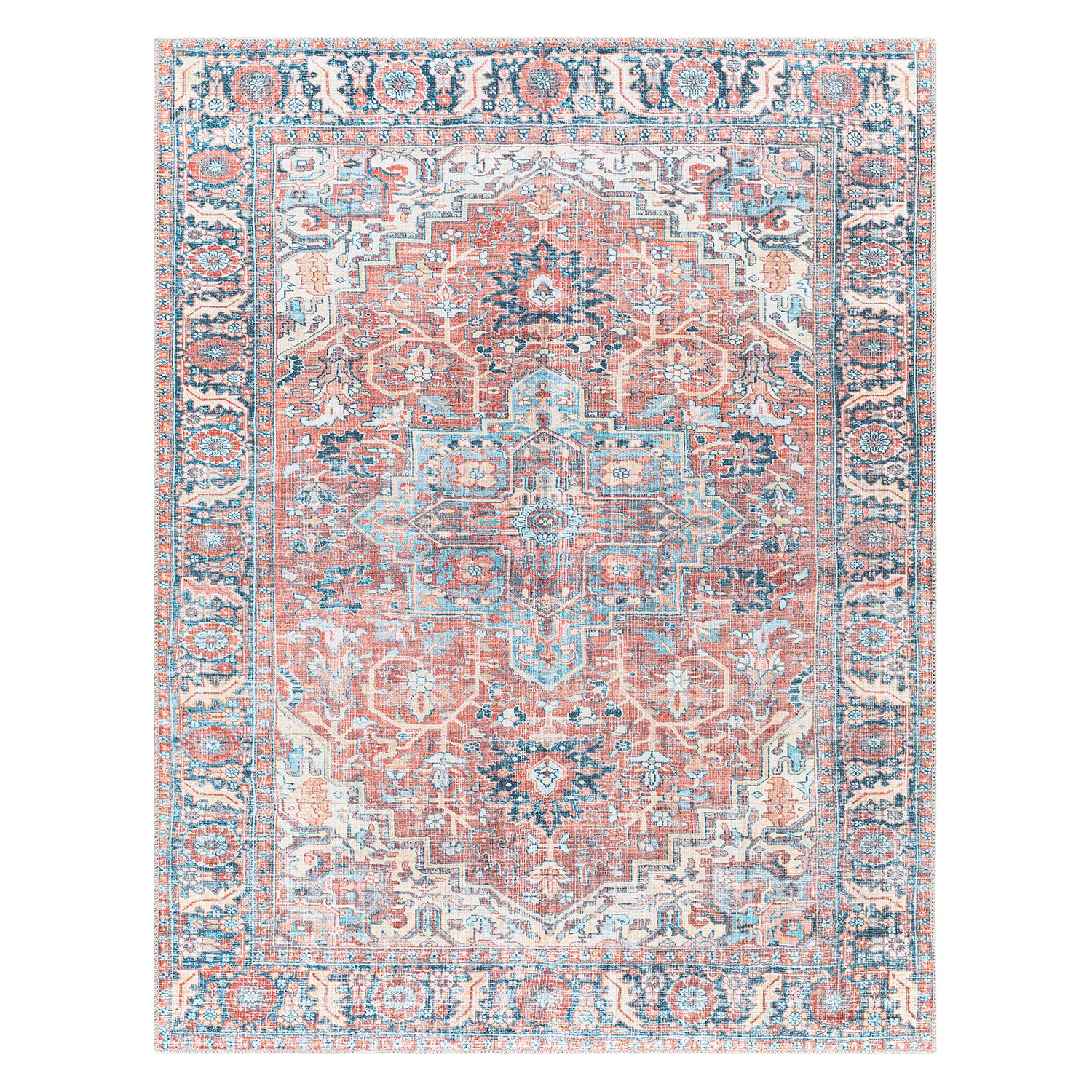 Livabliss Alanya Rose Machine Woven Rug