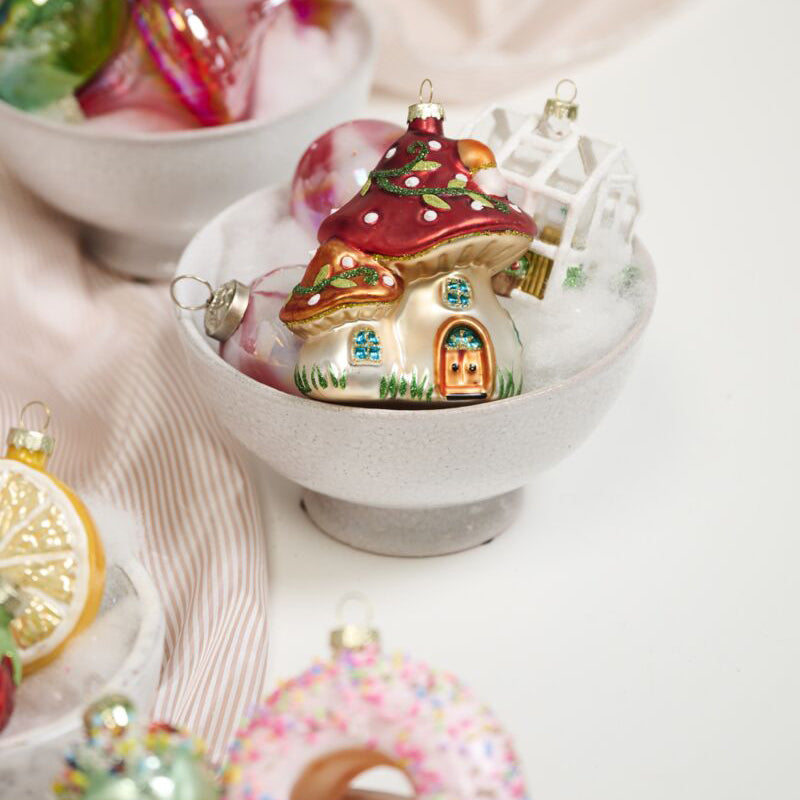 Amanita House Ornament Set of 6
