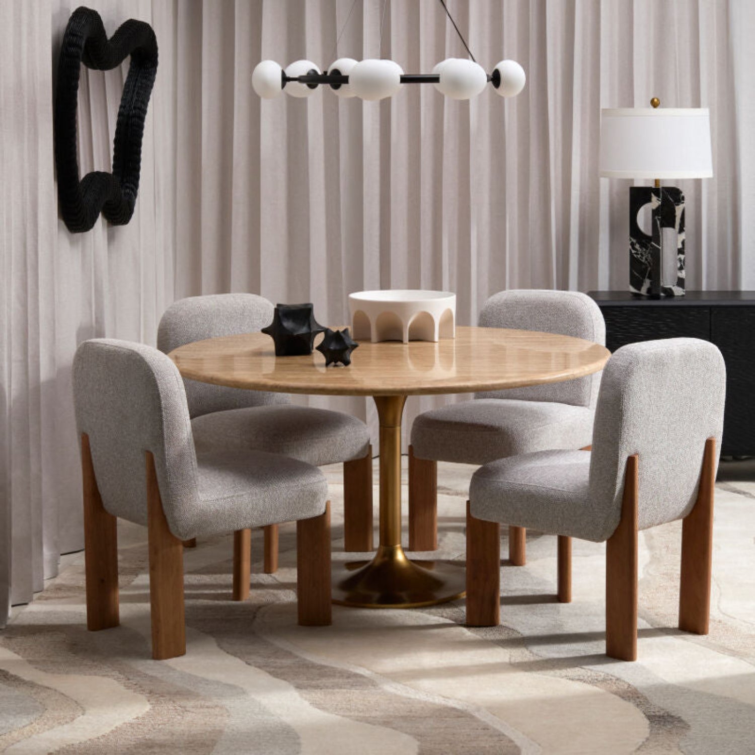 Pico Taupe Dining Chair Set of 2