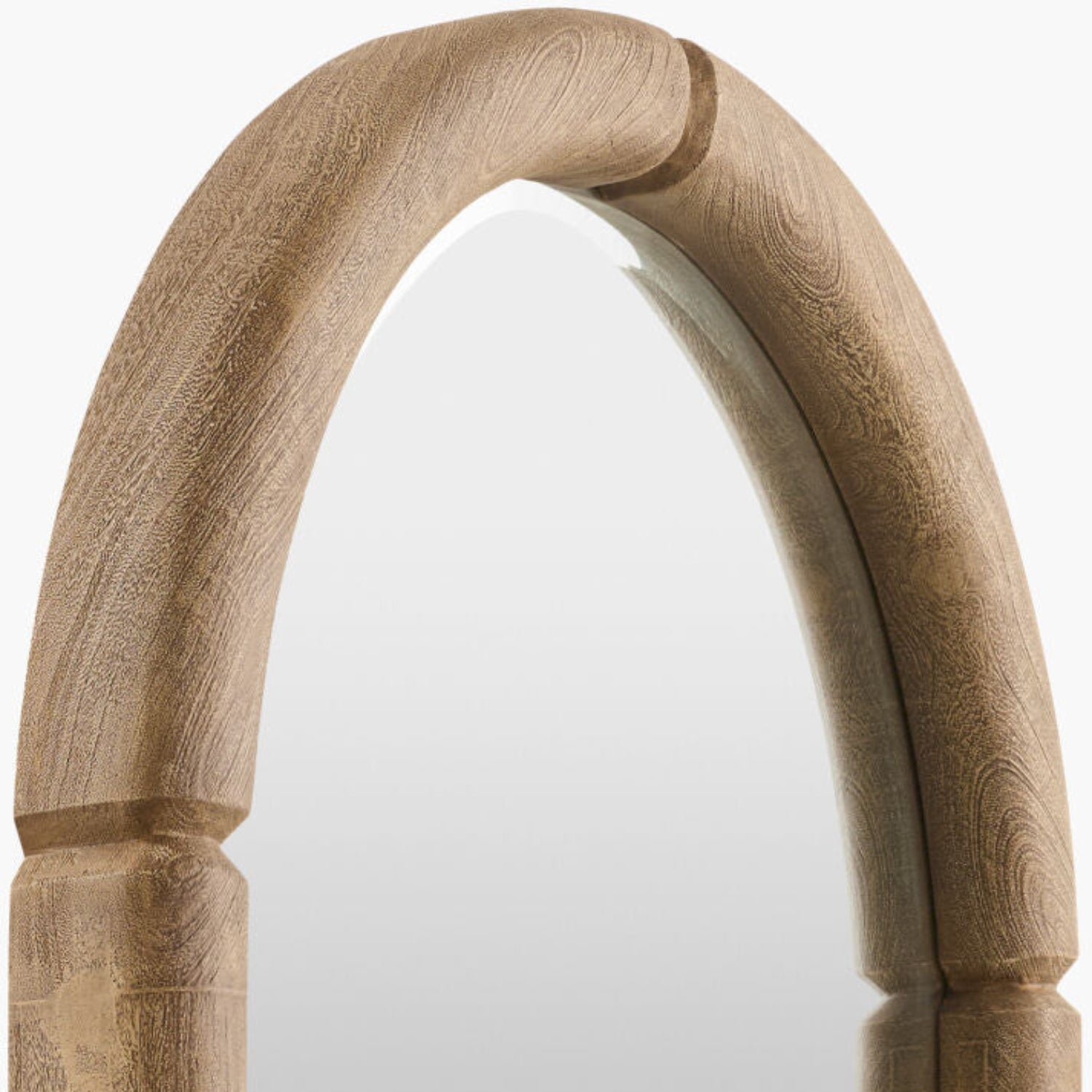 Anise Brown Mango Wood Accent Mirror