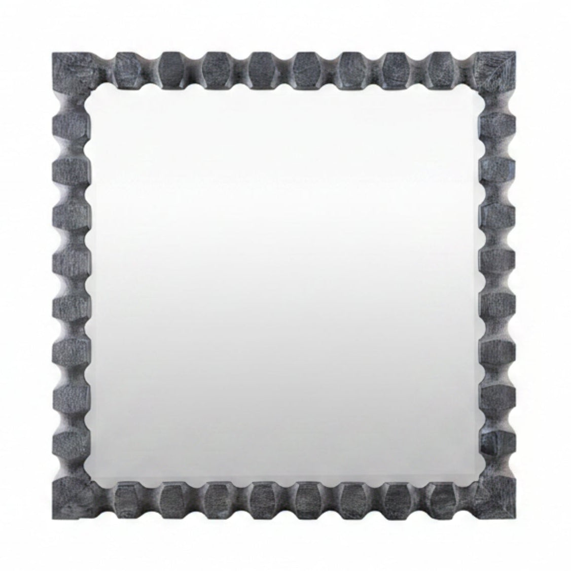 Antilles Black Mango Wood Accent Mirror