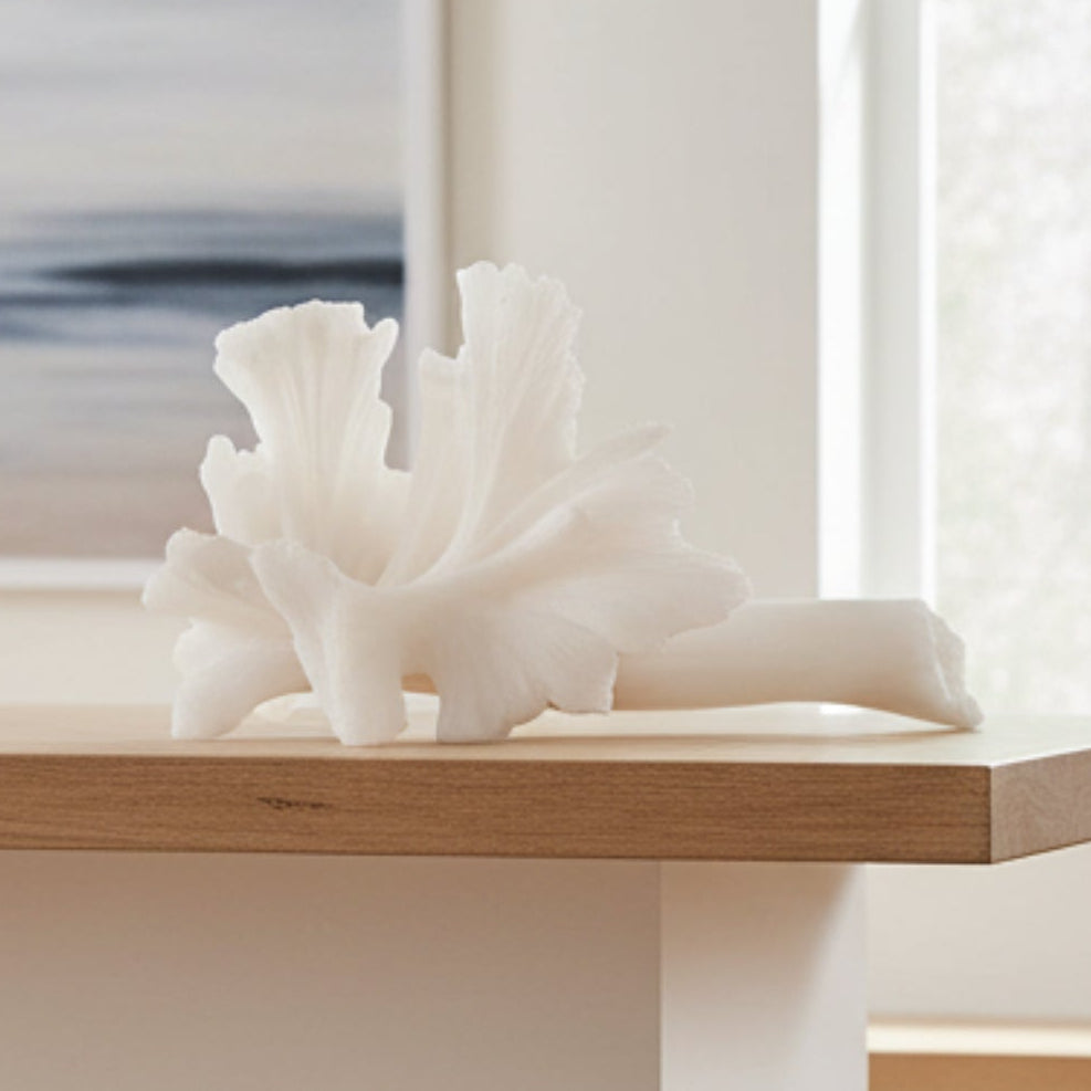 Arteriors Luca Matte White Sculpture