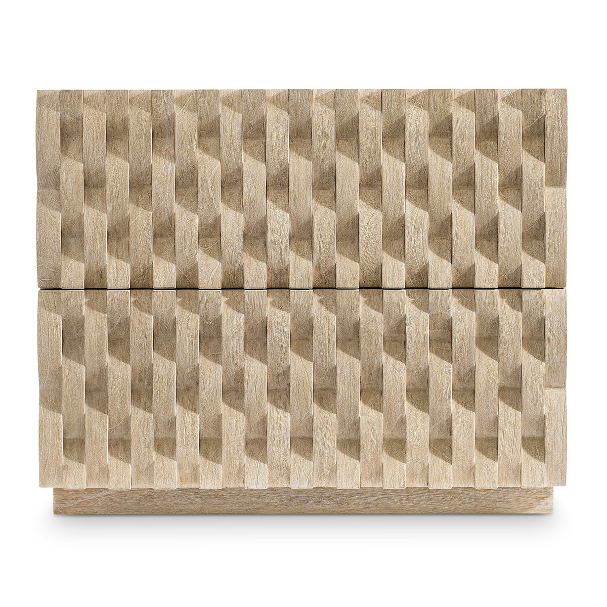 Bernhardt Interiors Candra Nightstand in Beige/Tan, side profile