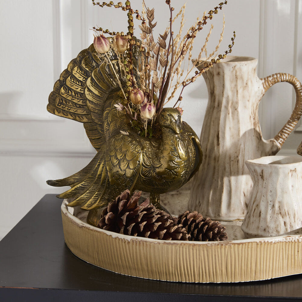 Autumn Turkey Vase
