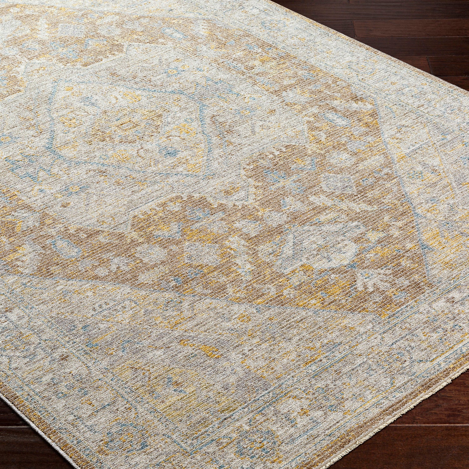 Livabliss Avant Garde Tan Machine Woven Rug