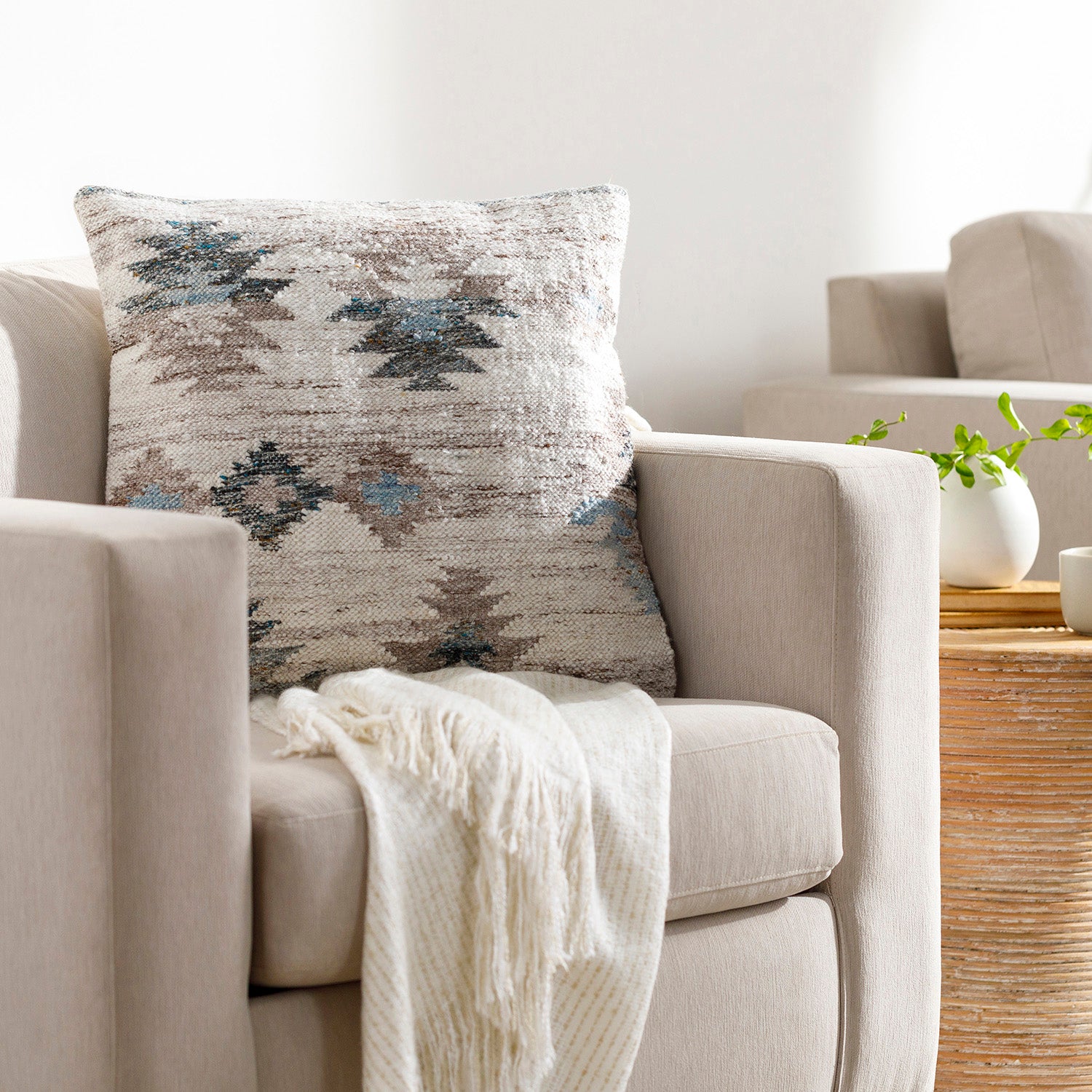 Alyssa Rustic Throw Pillow