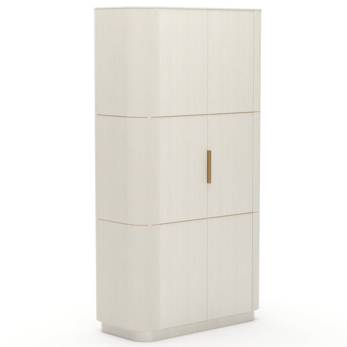 Caracole Love Matte Pearl Bar Cabinet