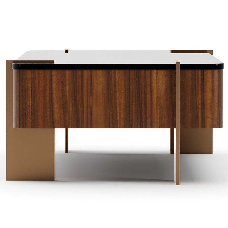 Caracole Altura Rectangle Glass Top Cocktail Table