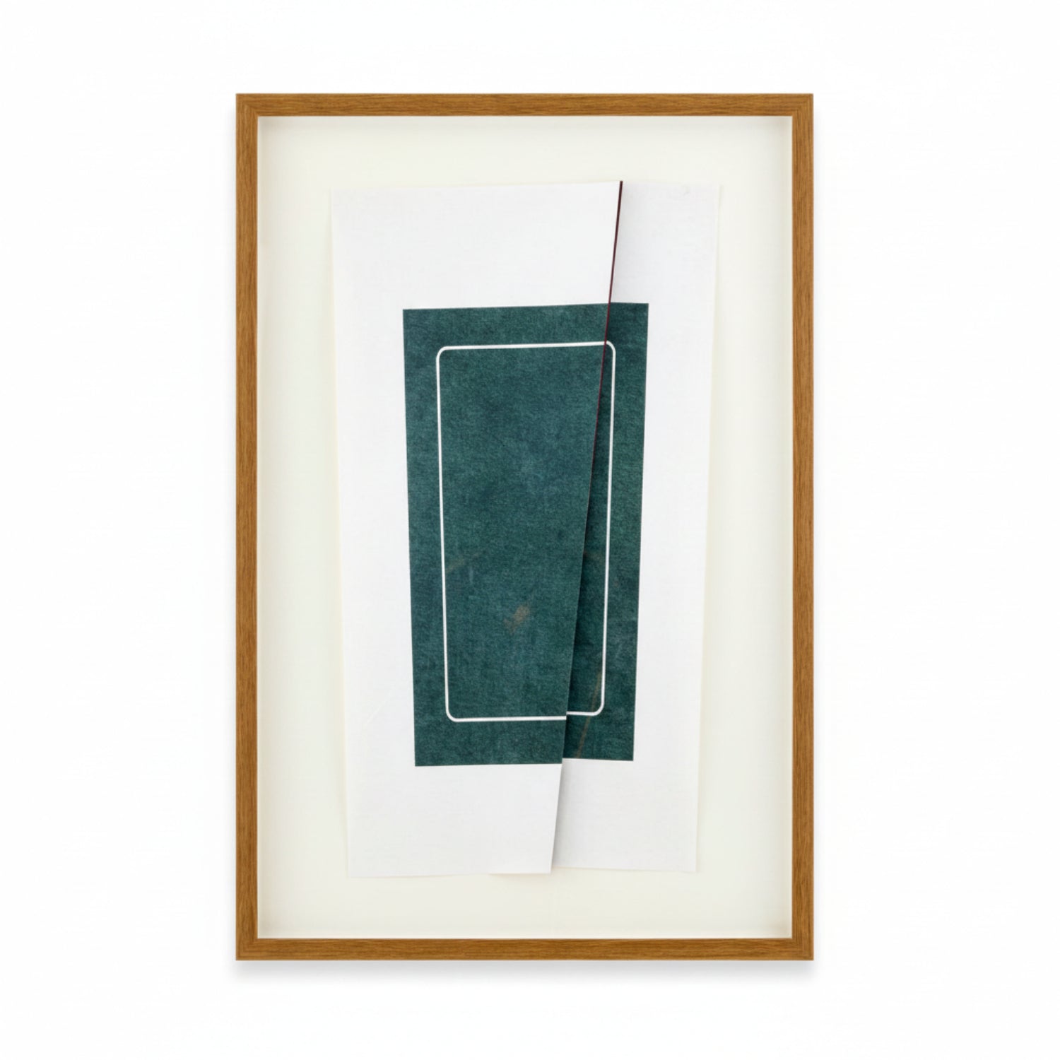 Between Green Framed Art
