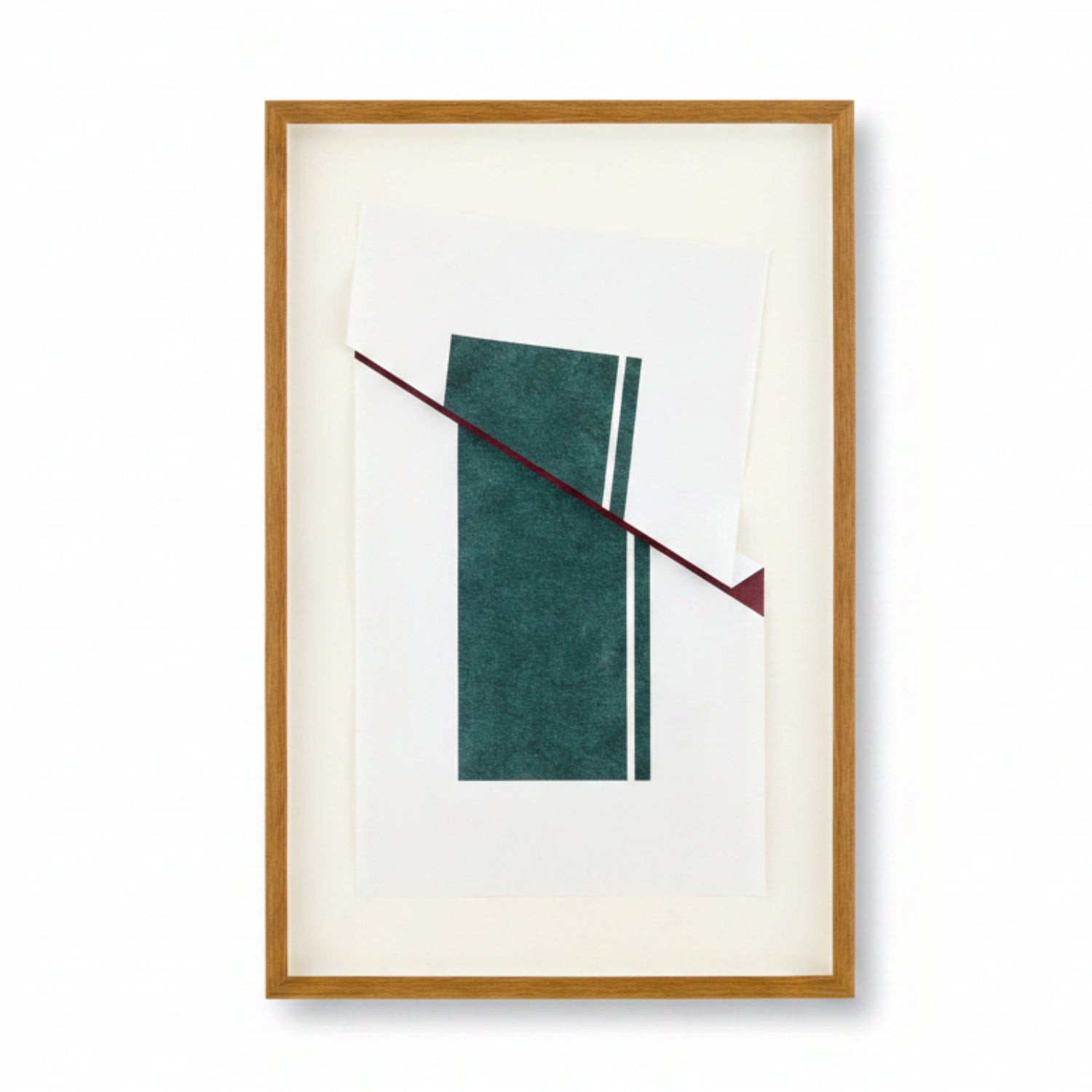 Between Green Nature Framed Art