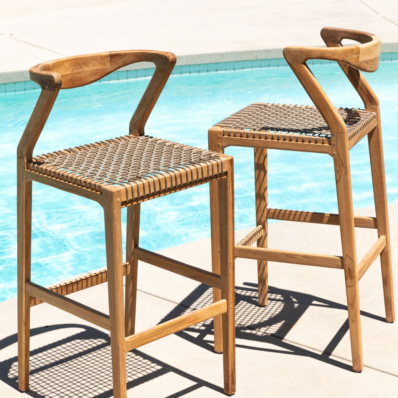 Rosel Outdoor Barstool Set of 2