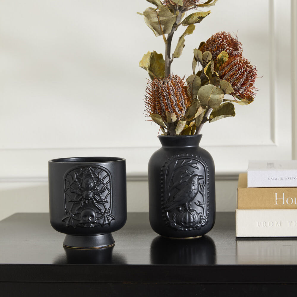 Black Magic Vase Set of 2
