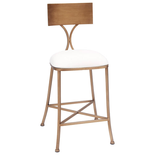 Old World Design Lucy Champagne Gold Counter Stool Set of 2