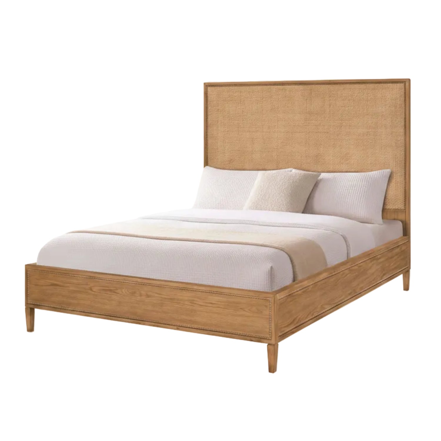 Hermosa Rattan Wood Bed