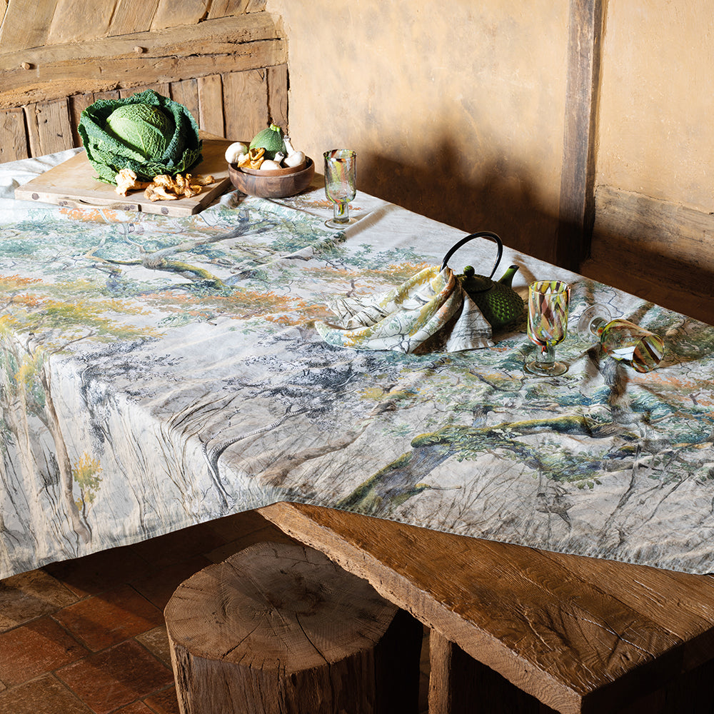 Garnier Thiebaut Bois De Mystere Parchemin Tablerunner Set of 2
