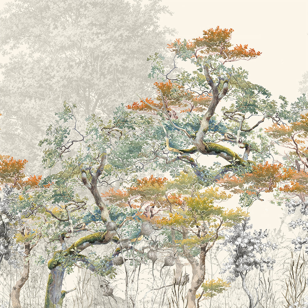 Garnier Thiebaut Bois De Mystere Parchemin Tablerunner Set of 2