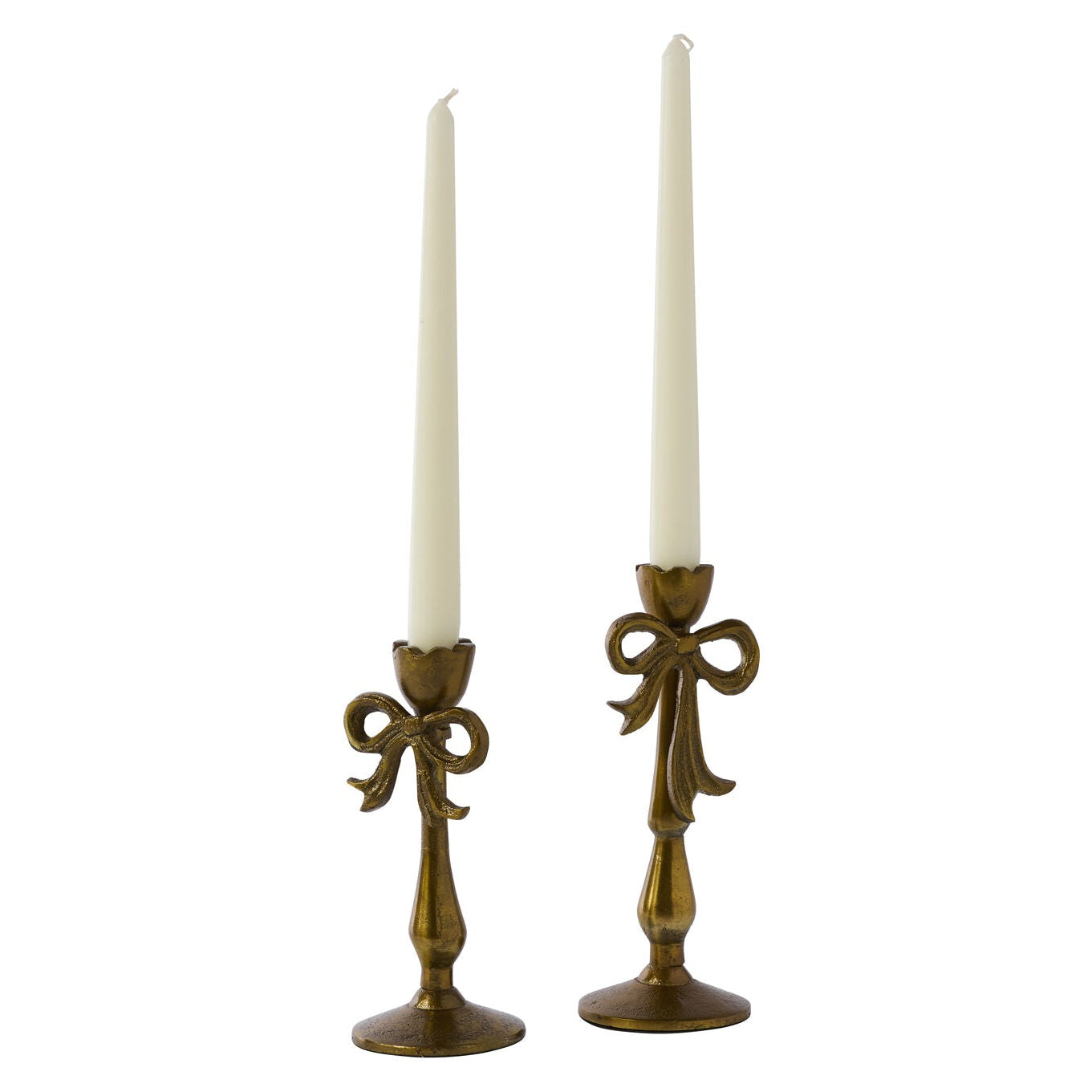 Bowtied Candleholder Set of 2