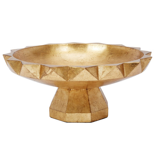 Old World Design Julius Gold Leaf Decorative Bowl