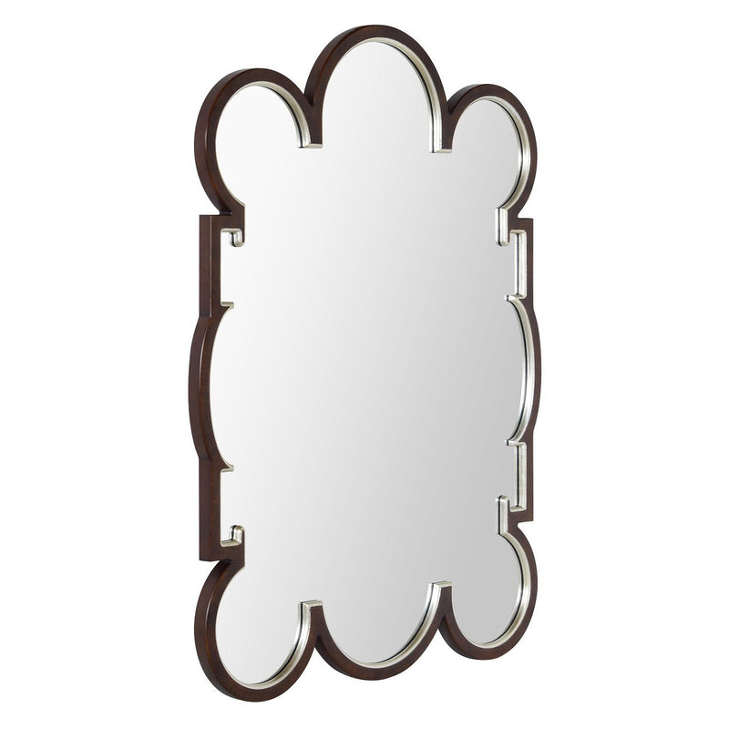 Bunny Williams For Mirror Home Walnut Hand Carved Wall Mirror