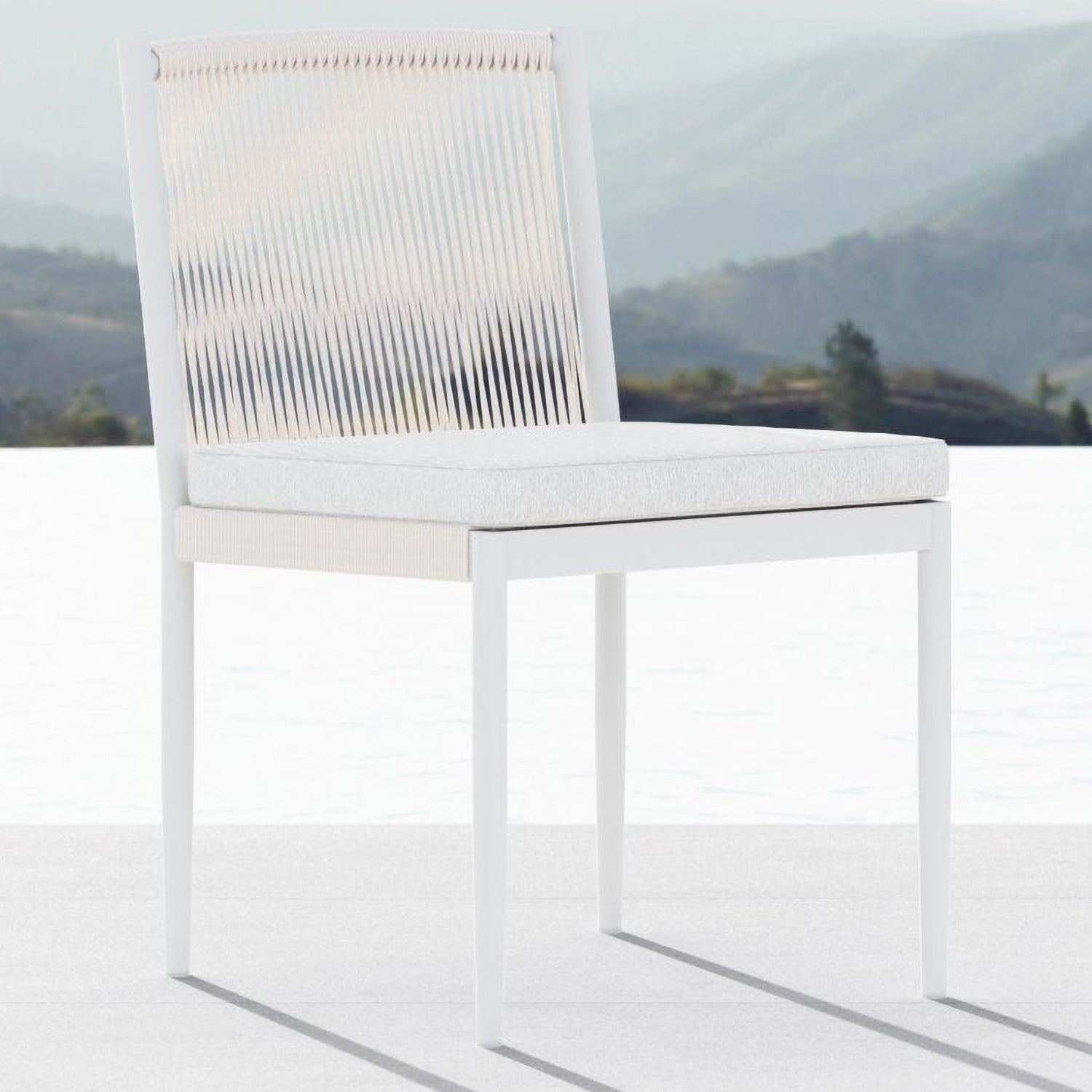 Azzurro Living Catalina Outdoor Dining Armless Chair Set of 2