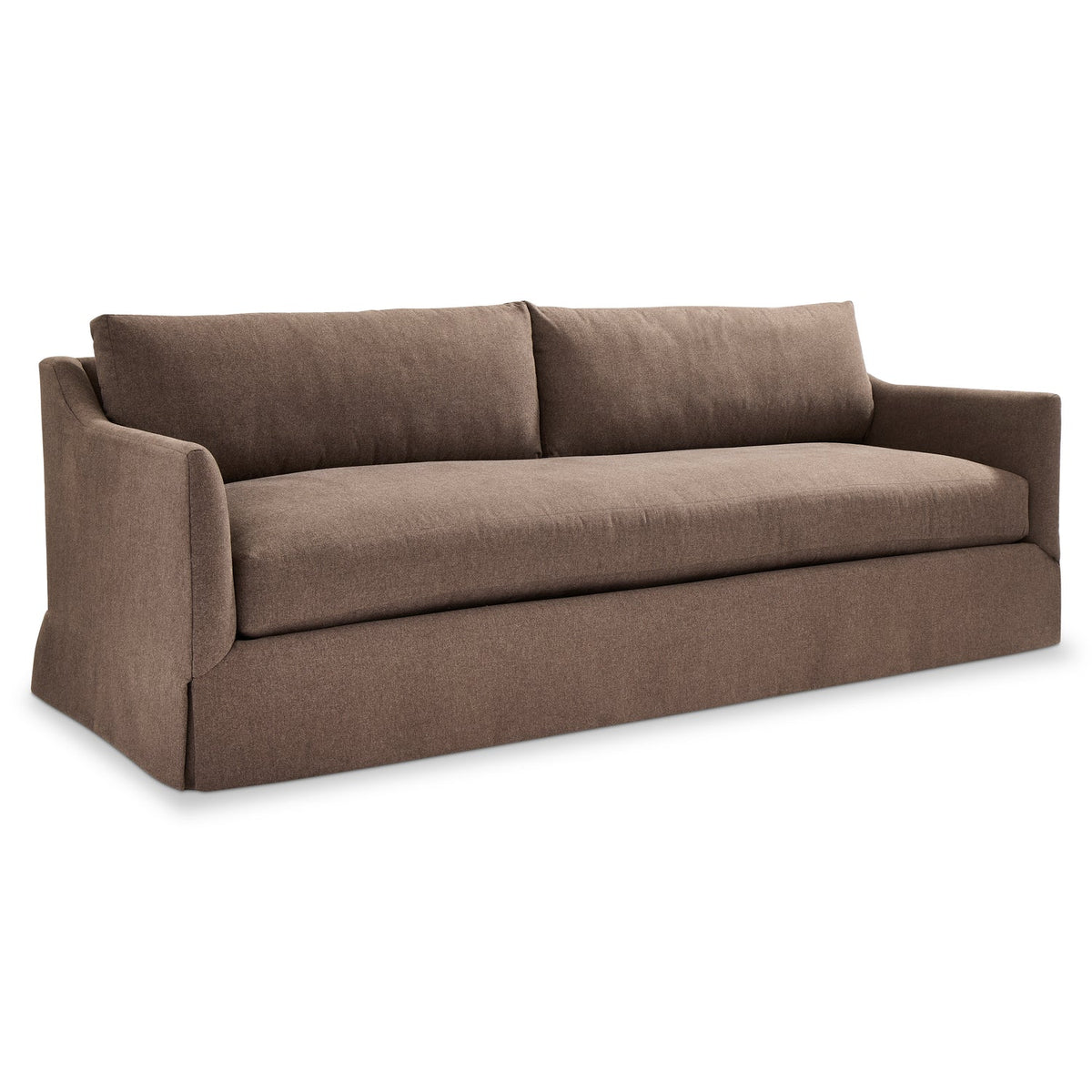 Bernhardt Living Langley Fabric Sofa in Brown, back view