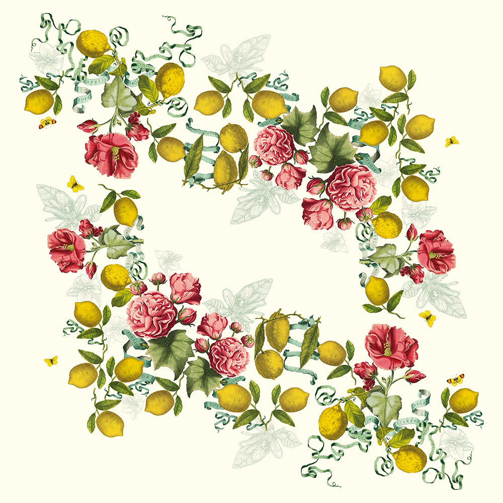 Garnier Thiebaut Citrons De Menton Romance Cotton-Linen Tablecloth