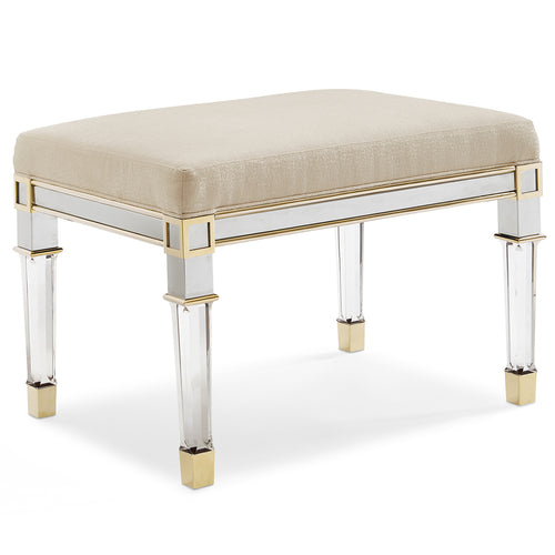 Caracole Silver and Gold Bench