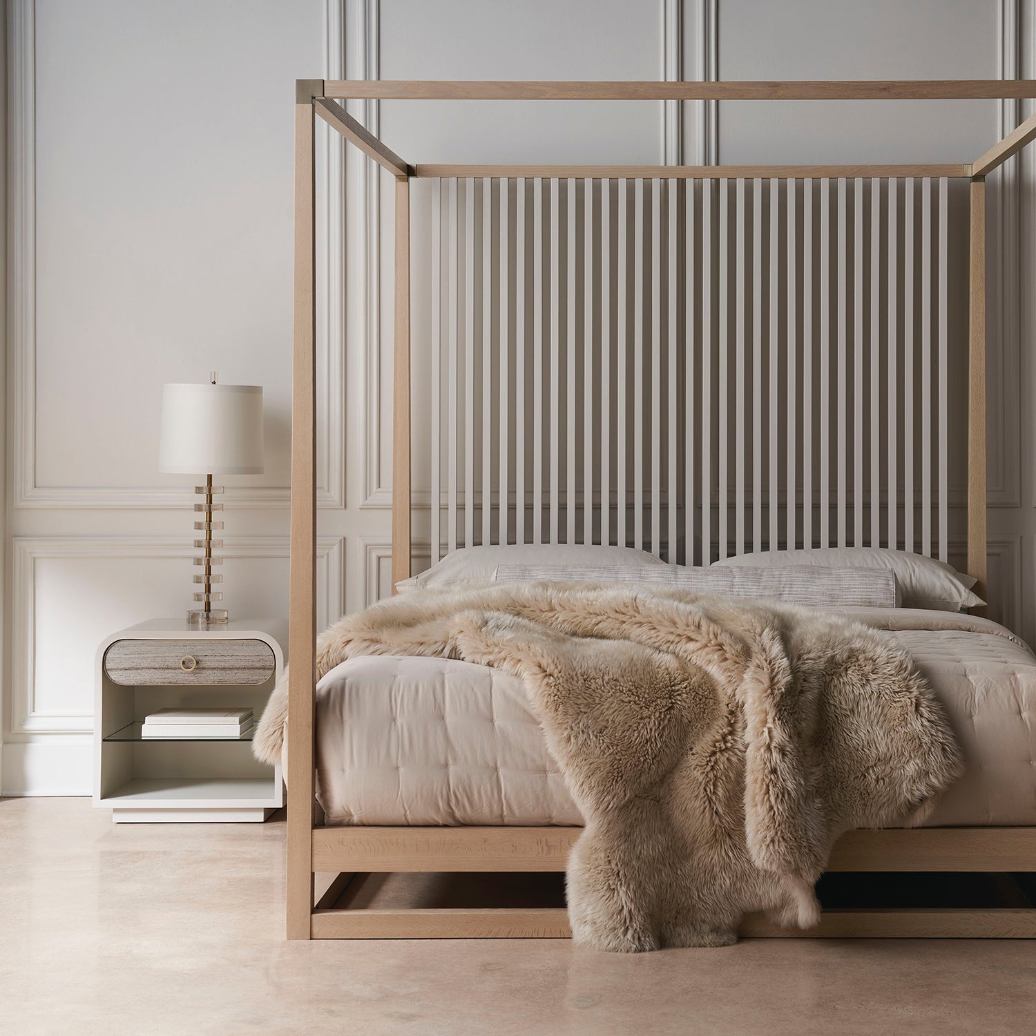 Caracole Pinstripe Light Bed