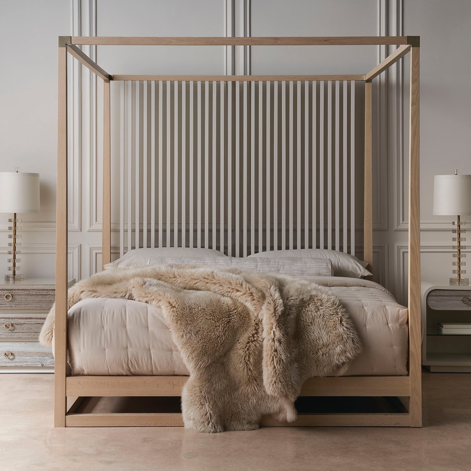 Caracole Pinstripe Light Bed