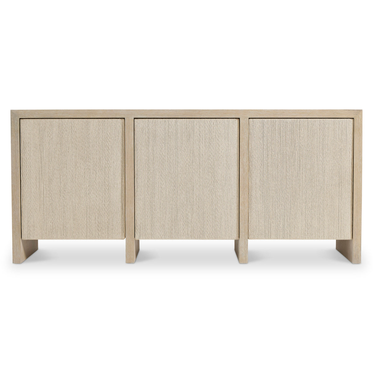 Bernhardt Asana 3 Door Buffet in Tan, side profile