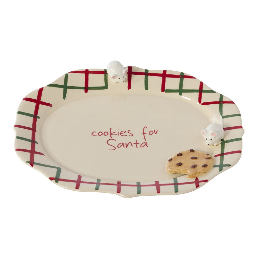 Cookies for Santa Platter Set of 2