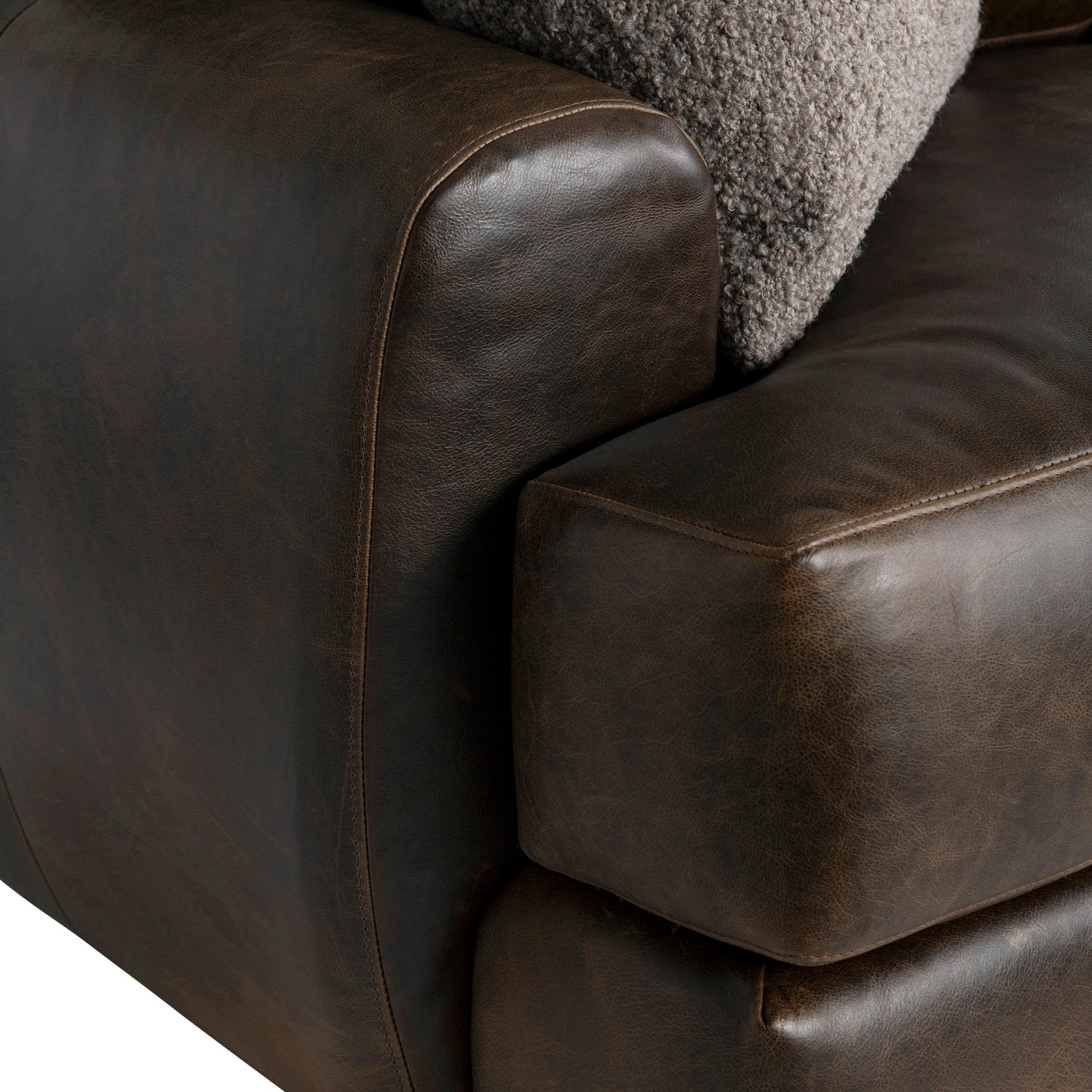 Bernhardt Living Cameron Leather Swivel Chair