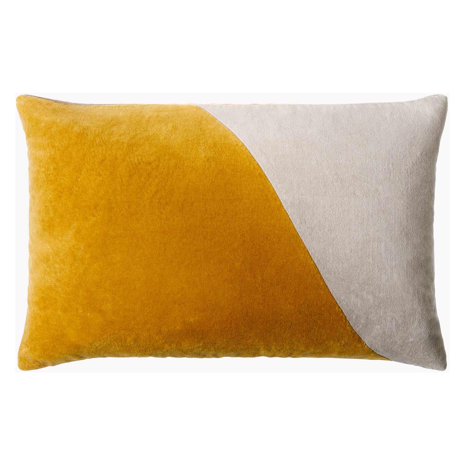 Cotton Velvet Wave Throw Pillow
