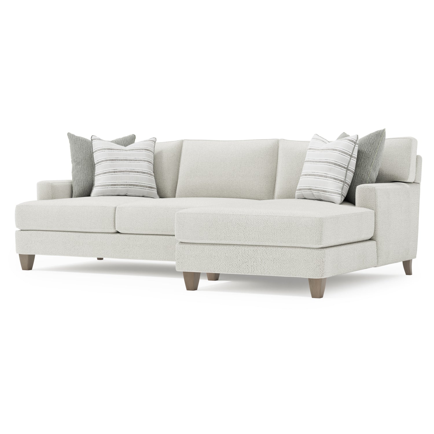 Bernhardt Living Mila 2-Piece Right Facing Fabric Sectional Sofa