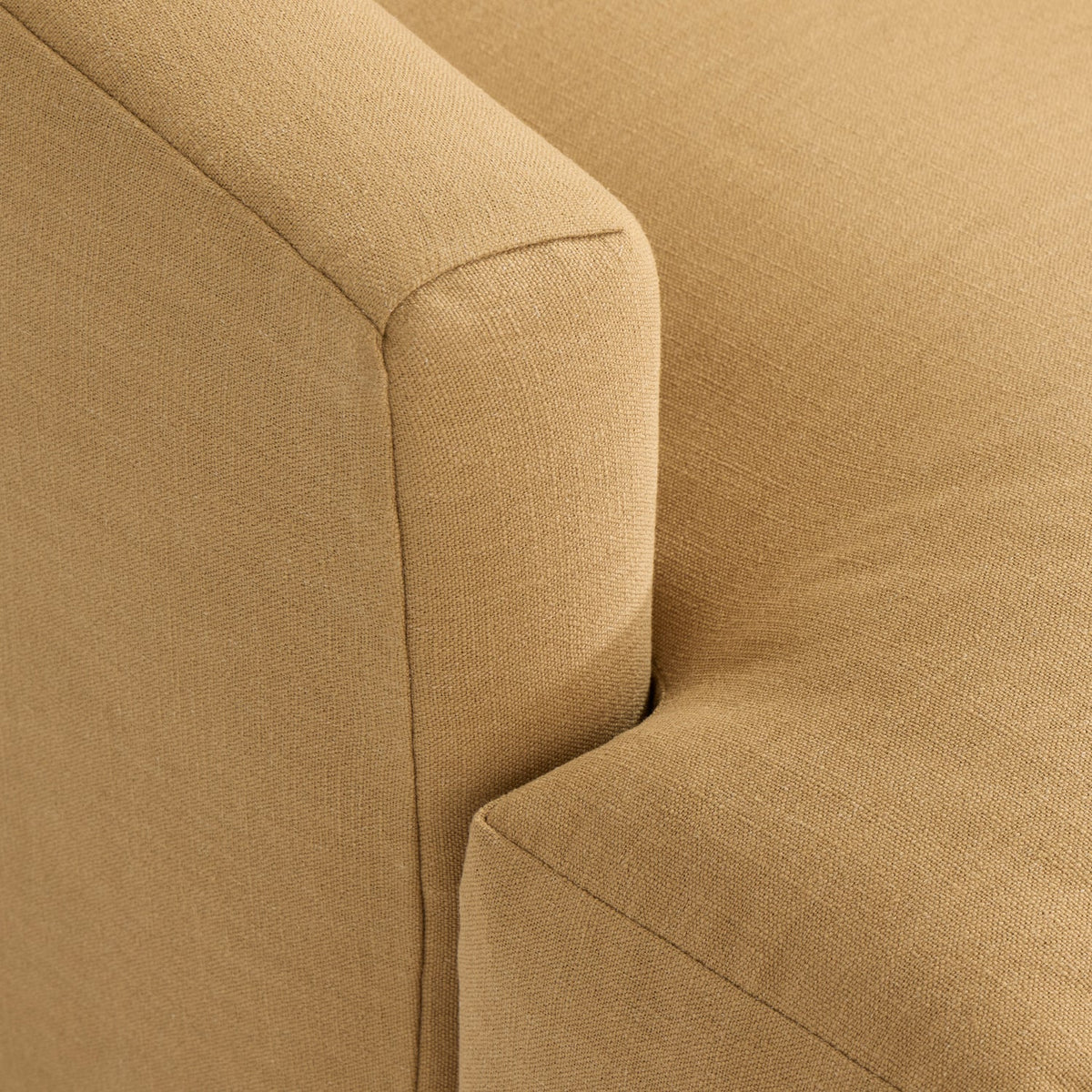 Bernhardt Living Marisol Fabric Chair in Camel, back view