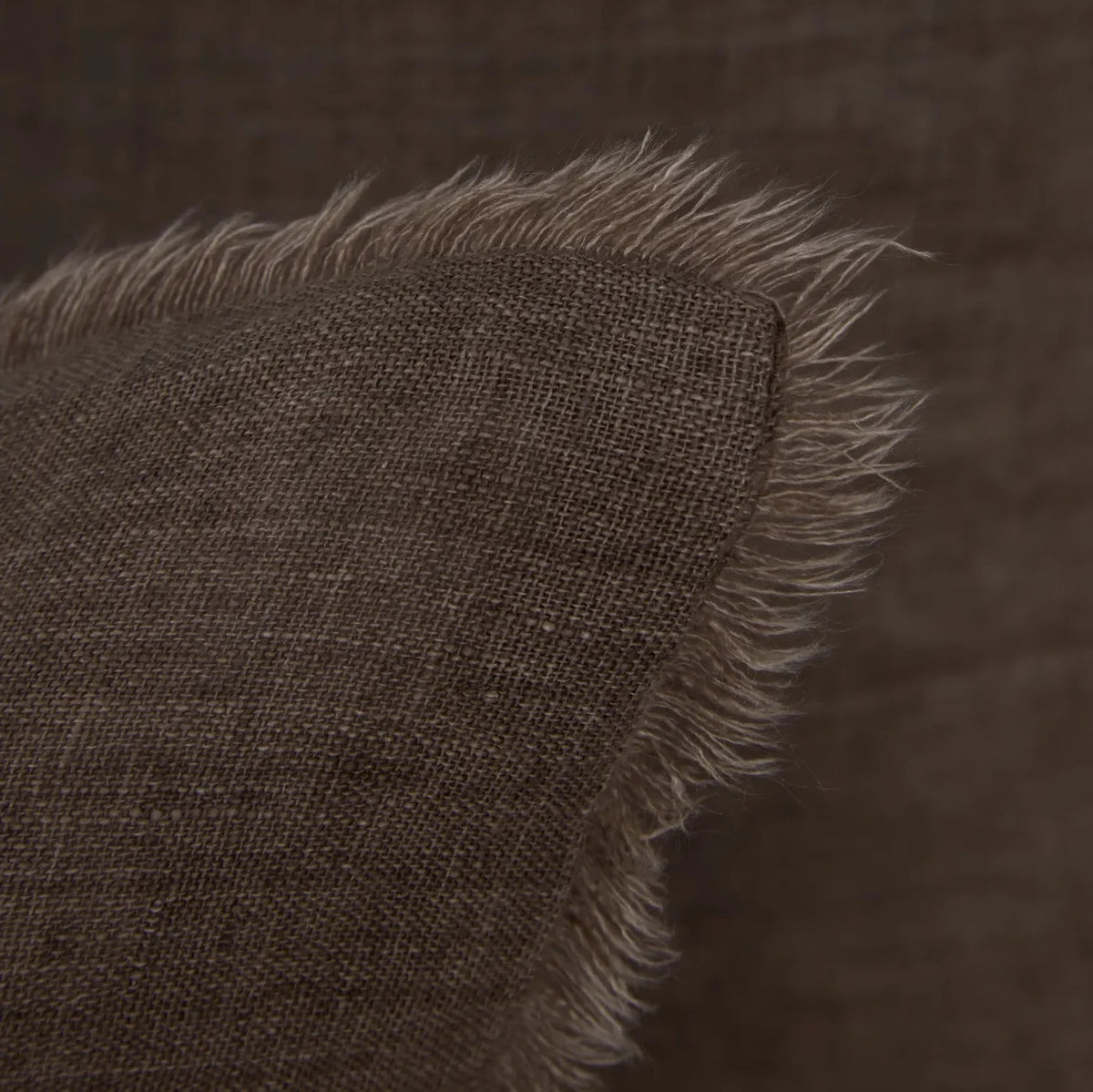 Pom Pom at Home Hunter Body Pillow linen body pillow with eyelash fray edge