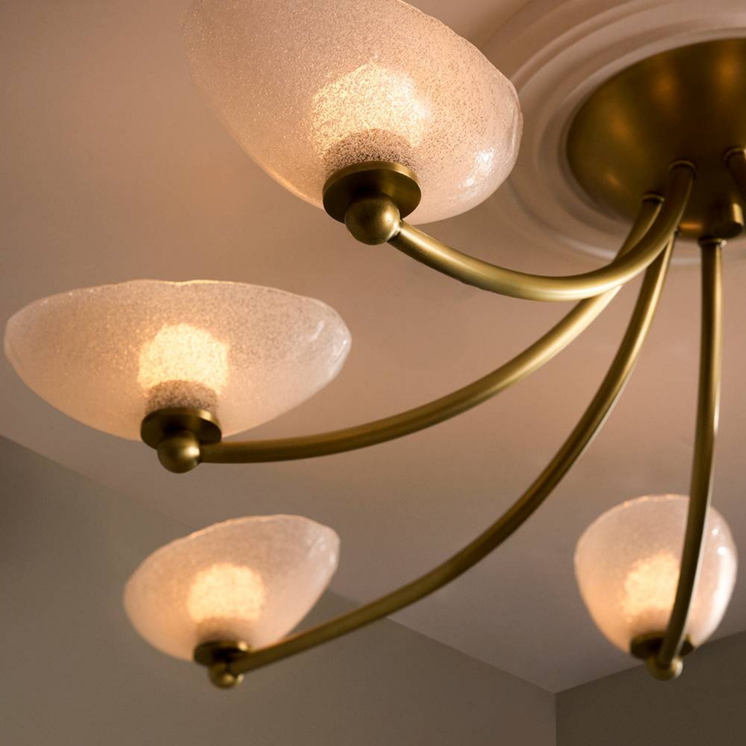 Arteriors Zamora Antique Brass Flush Mount