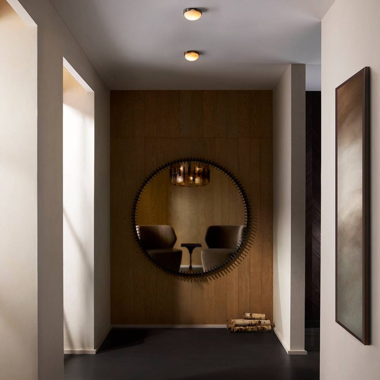 Arteriors Elara Antique Brass Flush Mount