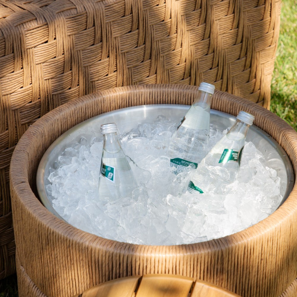 Margaritaville Avalon Outdoor Wicker Storage End Table