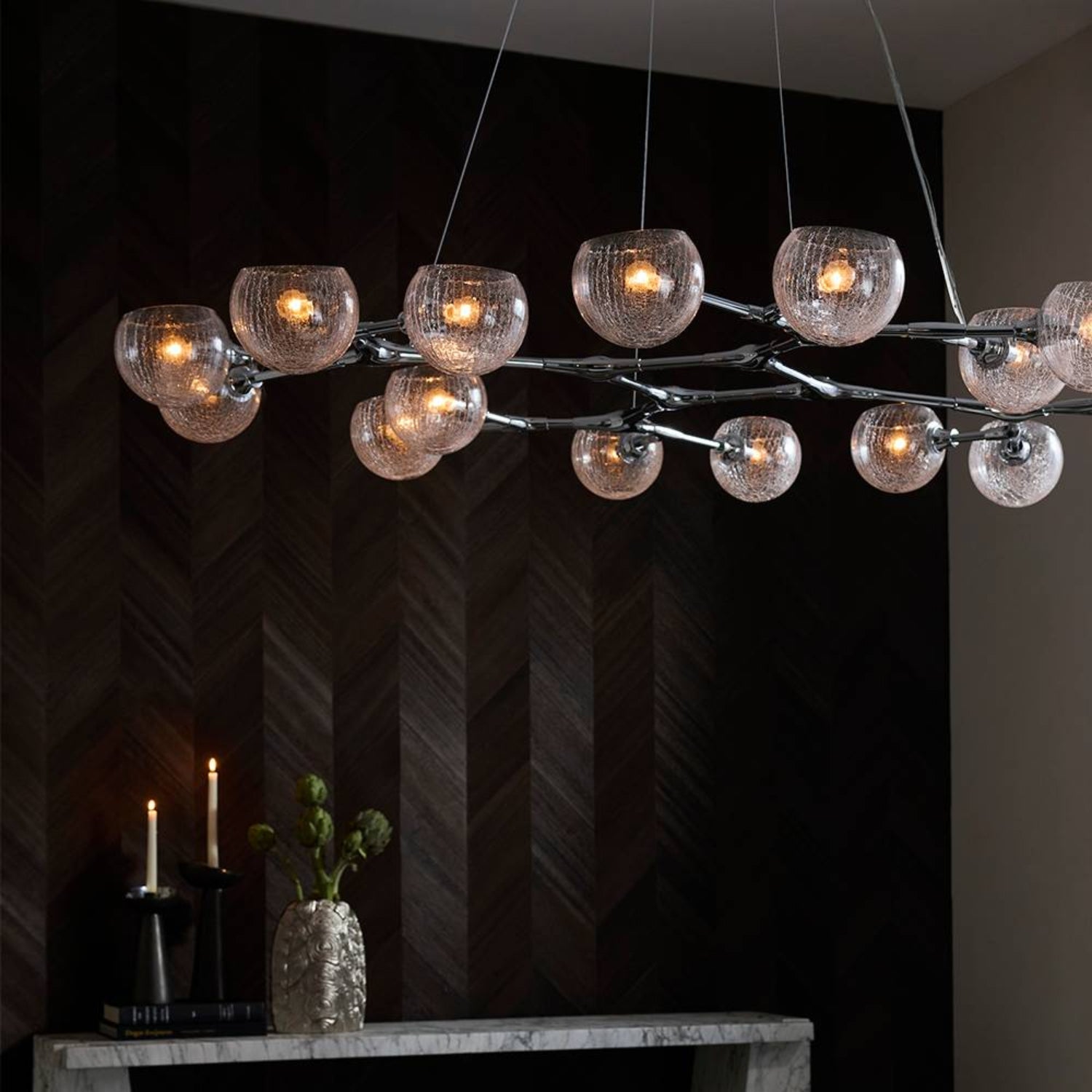 Arteriors Mahowald Chrome Fixed Chandelier