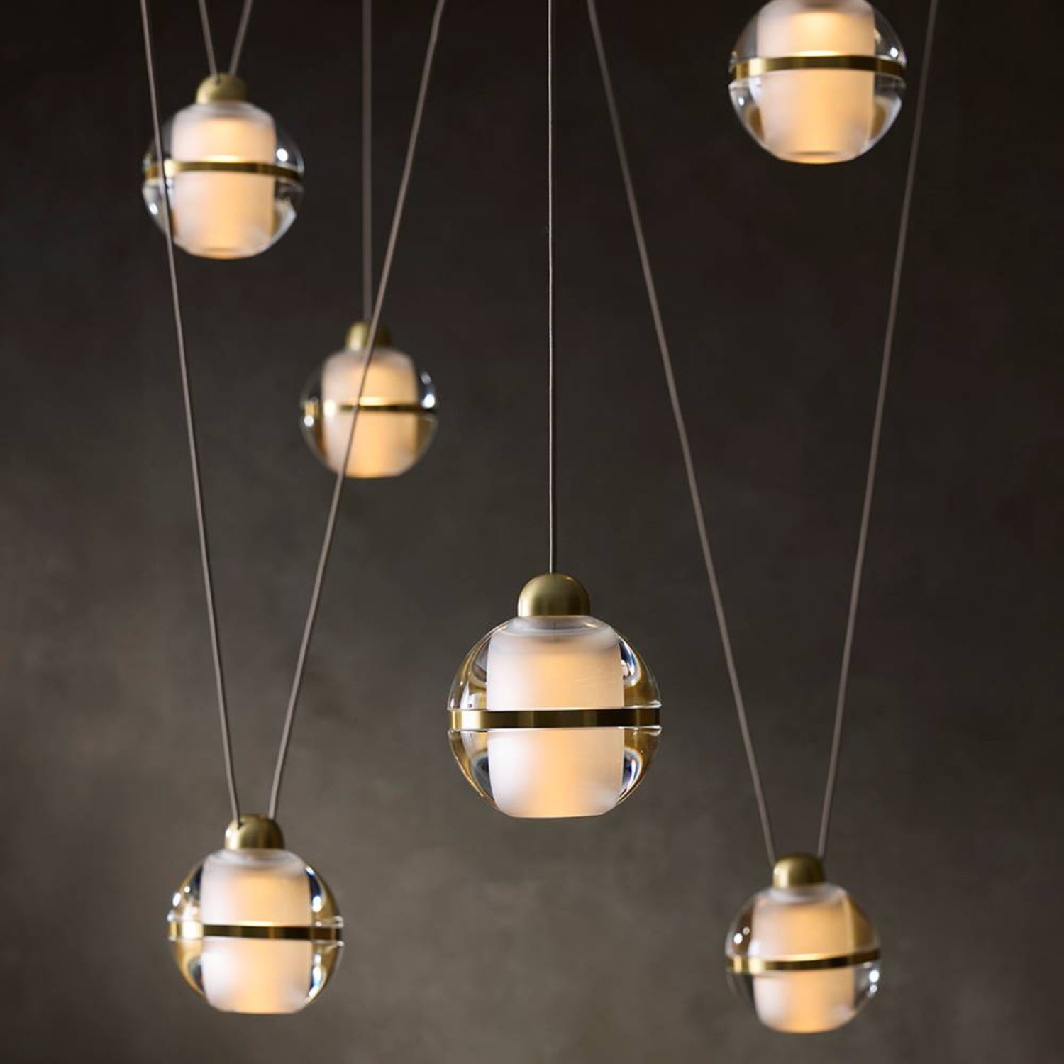 Arteriors Noble Gold Multi-Drop Chandelier