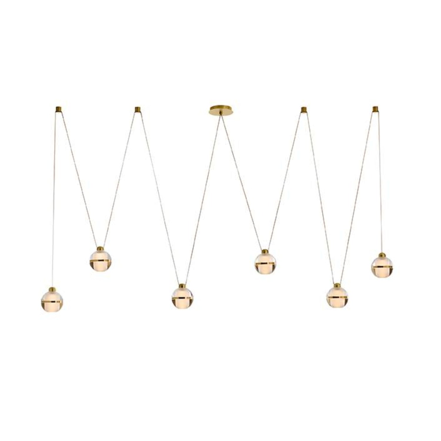 Arteriors Noble Gold Multi-Drop Chandelier