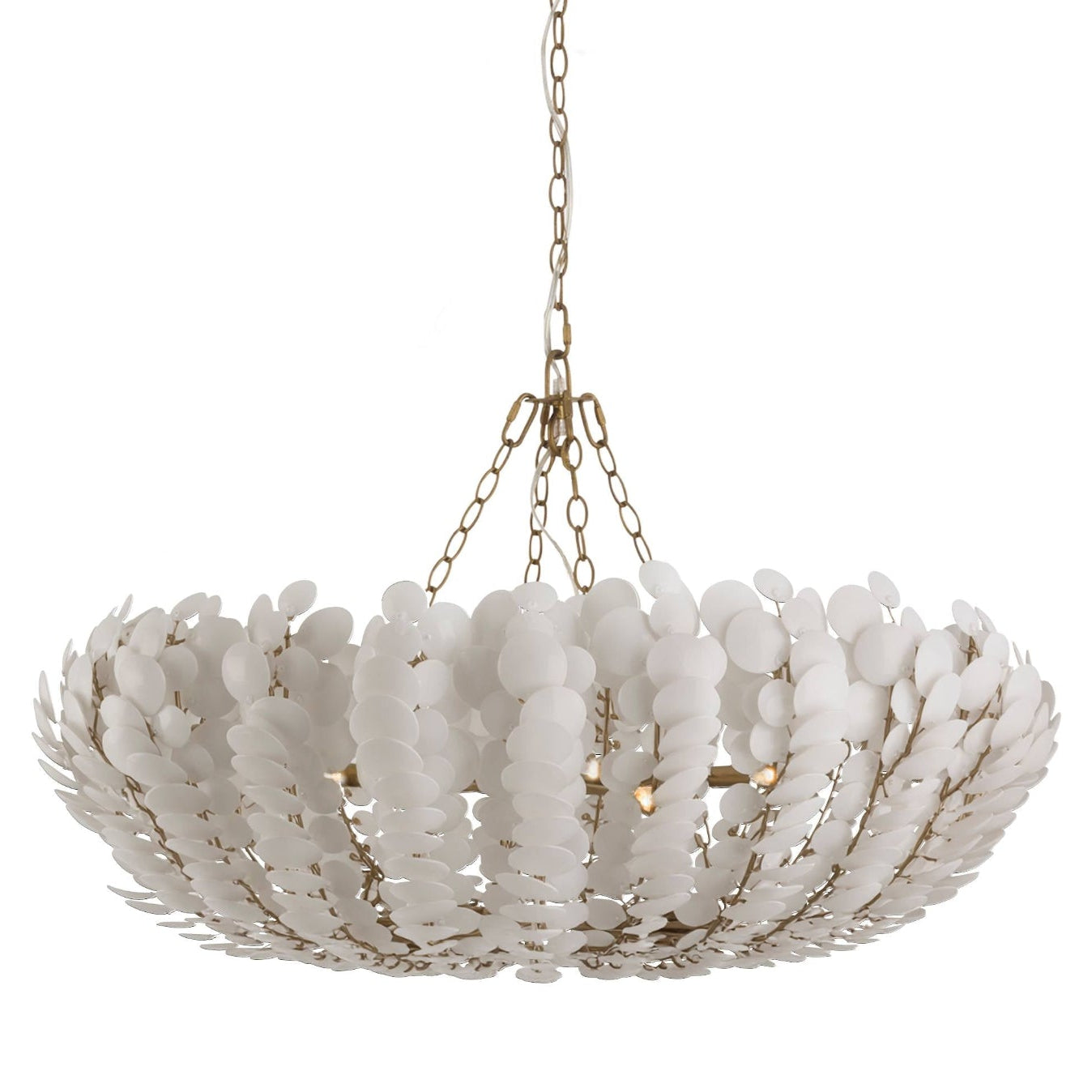 Arteriors Bilal Ivory Round Chandelier