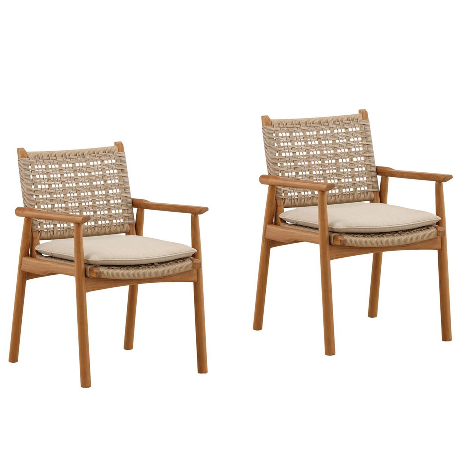 Alea Outdoor Dining Chair Set of 2