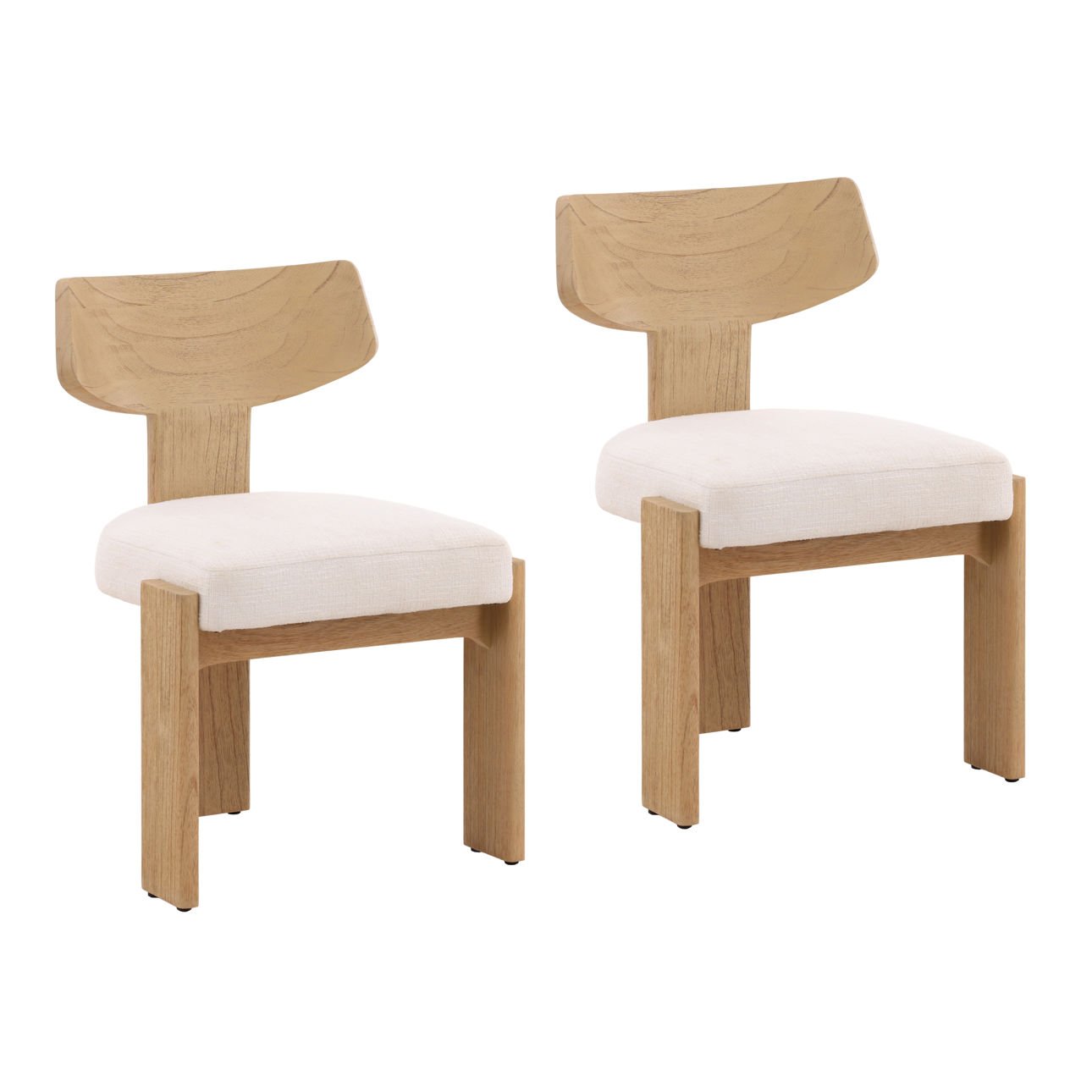 Ian Natural Dining Chair Set of 2
