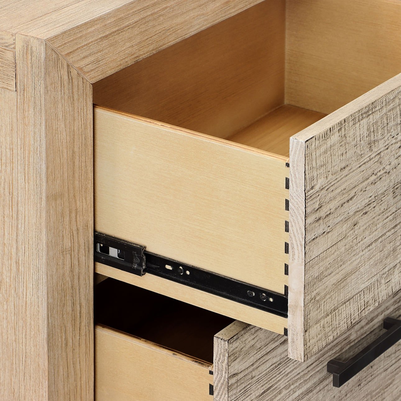 Roux Double Drawer Nightstand
