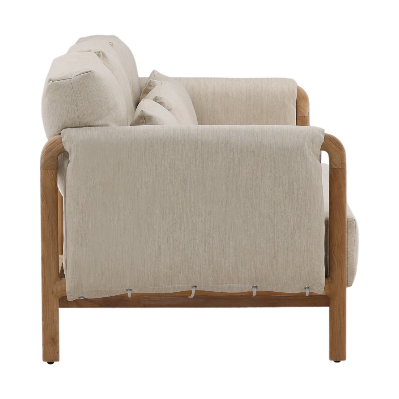 Milburne Beige Outdoor Sofa